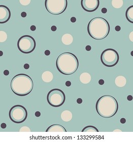 Seamless vector color polka dot pattern background