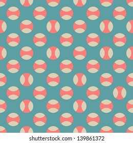 Seamless vector color polka dot pattern background