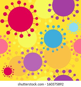 Seamless vector. Colored background. 