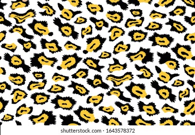 Seamless Vector. Colored modern Abstract leopard animal skin background. Repeatable ready template.