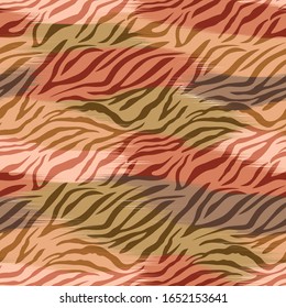 Seamless Vector. Colorful Abstract zebra animal skin background. All for surface designs. It can be infinitely repeated.