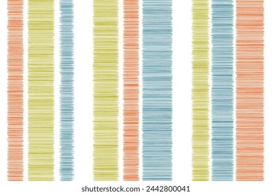 Seamless vector colorful background fabric pattern stripe balance stripe patterns cute vertical party pastel color gift box stripes different size symmetric fabric pattern illustration wallpaper.