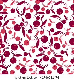 Diseño de polka sin foco vectorial colorido patrón de punto de fresas y cerezas deliciosas y rojas. El diseño es perfecto para textiles, vestidos, sábanas, papeles pintados, fondos, superficies, papel envolvente.
