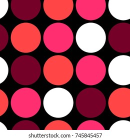 Seamless vector colorful dots.