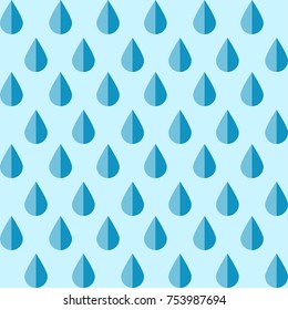 Seamless vector colorful drops pattern. Geometric rain background. Geometric layout. For kids. Gift wrapping paper. Bed sheets and interior.