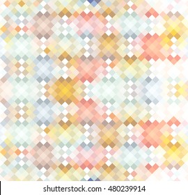 Seamless vector colorful fantasy rhombus pattern.