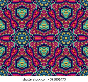 seamless vector colorful Geometric print. abstract background texture