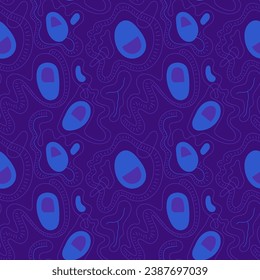 Seamless vector colorful hippy pattern. Unique arts