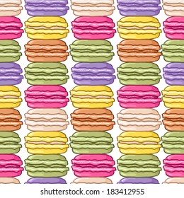 Seamless vector colorful macaron background