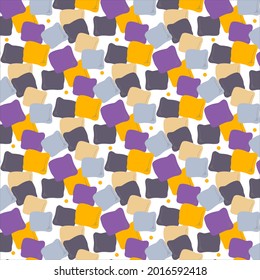 Аbstract seamless vector colorful pattern with abstract square pillow. The design for decorations, backgrounds, wrapping paper.