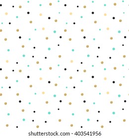 seamless vector colorful pretty dotted pattern design