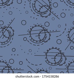 Seamless vector composition from geometric shapes. 
