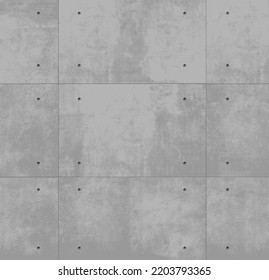 Seamless vector concrete wall monolithic background. Industrial construction. Modern loft background - Shutterstock ID 2203793365