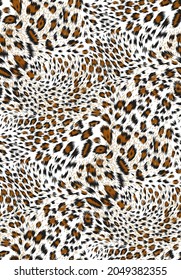 Seamless Vector. Creative artistic hand drawn leopard background. Hand drawing textures. Trendy Graphic Design for textile, banner, poster, card, cover, invitation, placard, brochure.