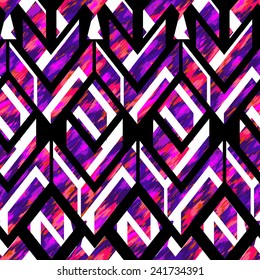 seamless vector cut out design. for fashion and interior. primitive tribal style with a modern twist.