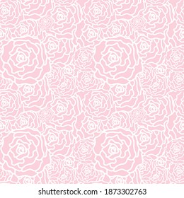 Seamless vector cute floral pattern.