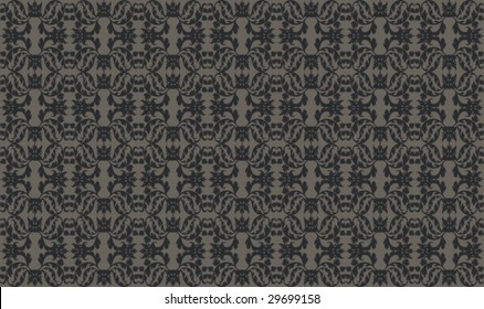seamless vector damask flower pattern ornament background