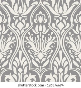 Seamless Vector Damask Pattern. Classic Background