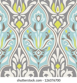 Seamless Vector Damask Pattern. Classic Background