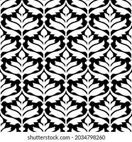 Seamless vector damask pattern design