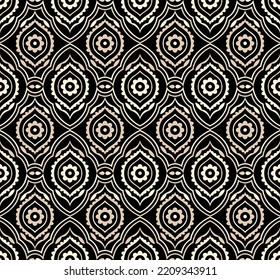 Seamless vector damask pattern design