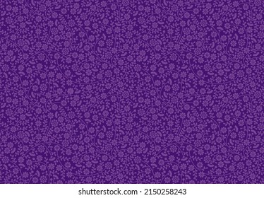 Textura violeta púrpura del amortiguador vectorial sin foco. Patrón floral floreciente, ramas florales de lavanda fondo de color. Diseño de papel de ajuste, relleno de páginas web, fondo