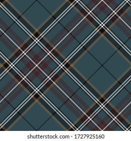 Patrón de tartán azul oscuro vector sin foco. Colocar fondo. Patrón clásico de lana de moda. Para diseño, tela, textil, envoltura, cubierta, etc.
