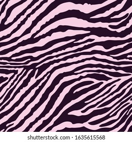 Seamless Vector. Dark colored animal skin background. Repeatable ready template.