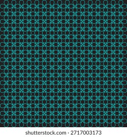 Nahtlose Vektor dunkel türkis Farbe quadratische Muster Design Mandala.