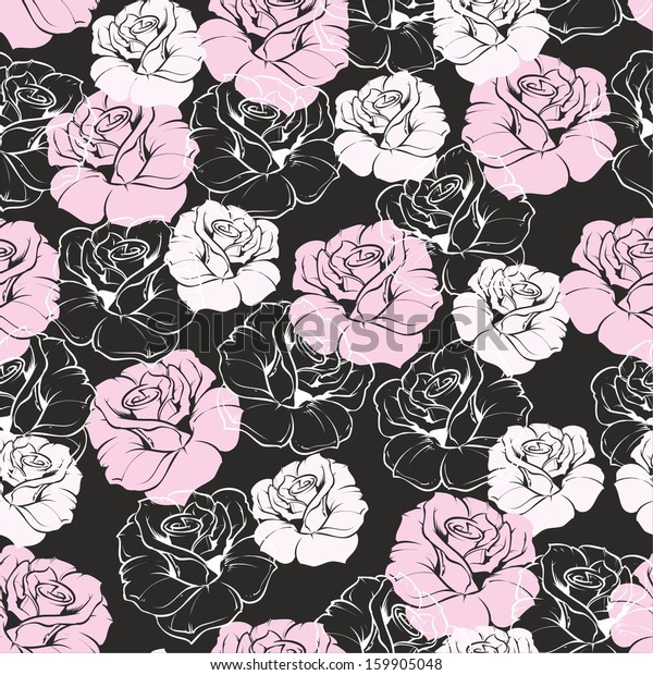 seamless vector dark floral pattern pink stock vector royalty free 159905048 https www shutterstock com image vector seamless vector dark floral pattern pink 159905048