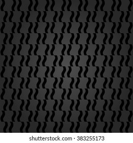 Seamless vector dark ornament. Modern geometric pattern with repeating elements