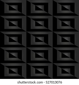 Seamless vector dark pattern for your designs and backgrounds. Modern geometric ornament