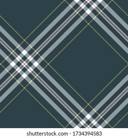 Nahtloser Vektor dunkeltürkis-türkis Tartan Muster. Plaid Hintergrund. Klassische Modemuster. Für Gewebe, Textilien, Umhüllung, Abdeckung usw.