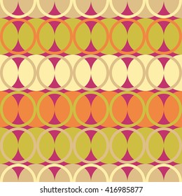 Seamless vector decorative background with circles. Print. Cloth design, wallpaper.