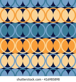 Seamless vector decorative background with circles. Print. Cloth design, wallpaper.