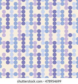 Seamless vector decorative background with circles and polka dots. Print. Cloth design, wallpaper.