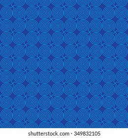 Seamless vector decorative background with curls