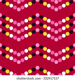 Seamless vector decorative background with polka dots