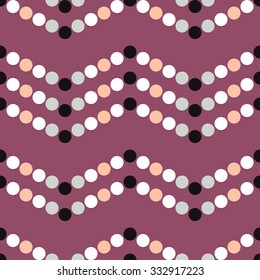 Seamless vector decorative background with polka dots