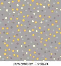 Seamless vector decorative background with polka dots. Print. Cloth design, wallpaper.