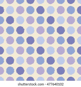 Seamless vector decorative background with polka dots. Print. Cloth design, wallpaper.