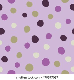 Seamless vector decorative background with polka dots. Print. Cloth design, wallpaper.