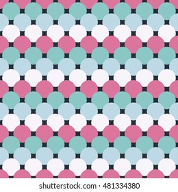 Seamless vector decorative background with polka dots. Print. Cloth design, wallpaper.