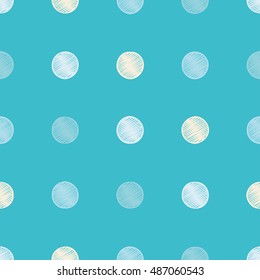 Seamless vector decorative background with polka dots. Print. Cloth design, wallpaper.