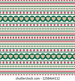 Seamless vector decorative ethnic pattern with romantic ornaments. Background for printing on paper, wallpaper, covers, textiles, fabrics, for decoration, decoupage, scrapbooking and other 