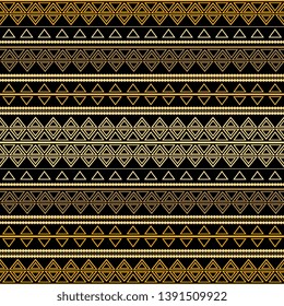 Seamless vector decorative ethnic pattern with geometric ornaments. Background for printing on paper, wallpaper, covers, textiles, fabrics, for decoration, decoupage, scrapbook and print.