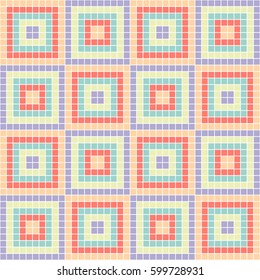 Seamless vector decorative geometric pattern. ethnic endless background with ornamental decorative elements with traditional etnic motives, tribal geometric figures. Print for wrapping, background