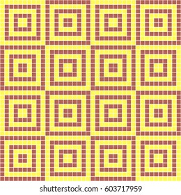 Seamless vector decorative geometric pattern. ethnic endless background with ornamental decorative elements with traditional etnic motives, tribal geometric figures. Print for wrapping, background