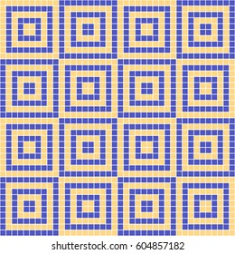 Seamless vector decorative geometric pattern. ethnic endless background with ornamental decorative elements with traditional etnic motives, tribal geometric figures. Print for wrapping, background