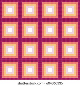Seamless vector decorative geometric pattern. ethnic endless background with ornamental decorative elements with traditional etnic motives, tribal geometric figures. Print for wrapping, background